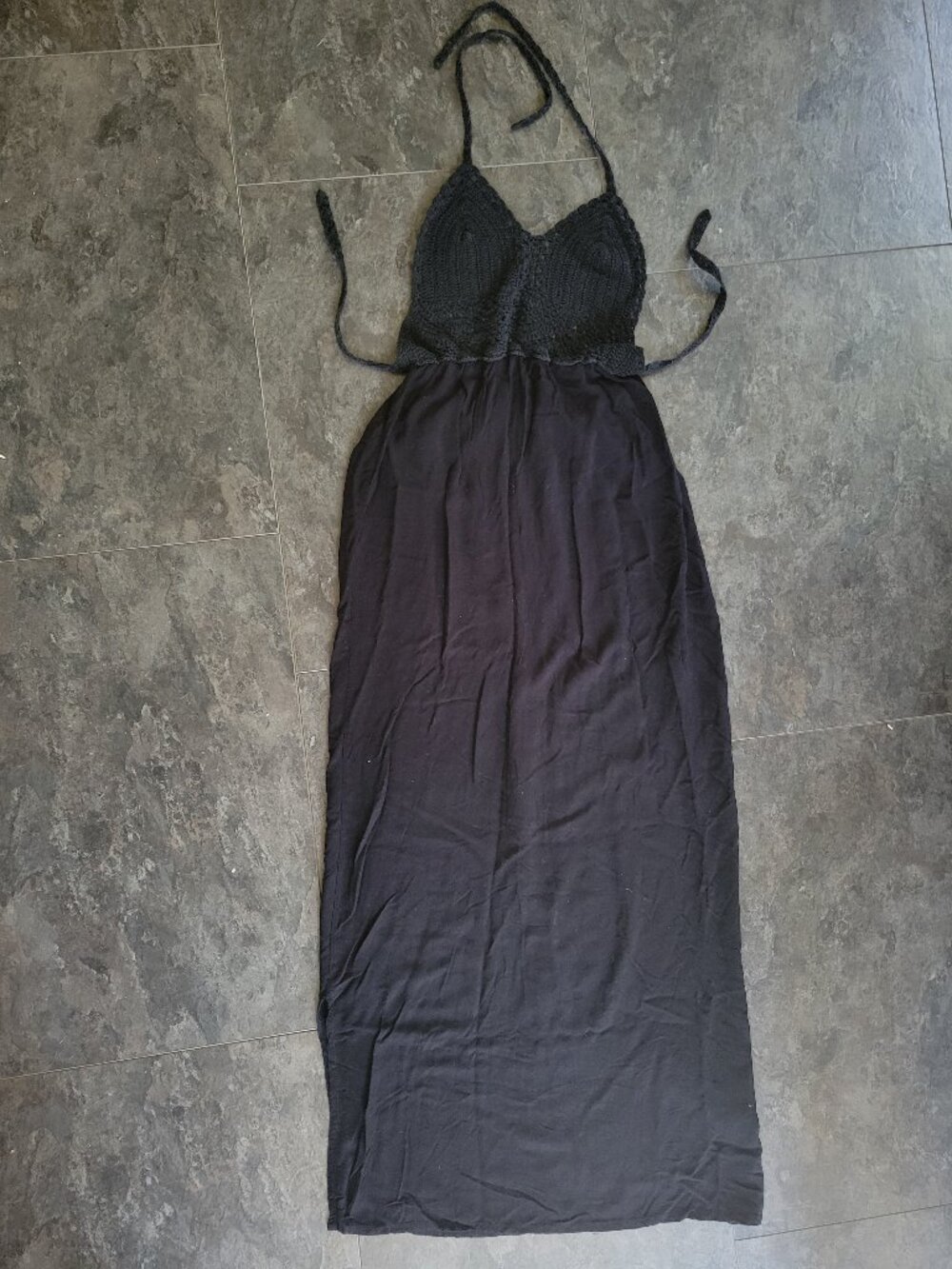 Blackless Crochet Maxi Dress